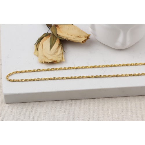 Glorria 925k Sterling Silver 4 mm Rope Twist Chain Necklace Glorria 925k Sterling Silver 4 mm Rope Twist Chain Necklace