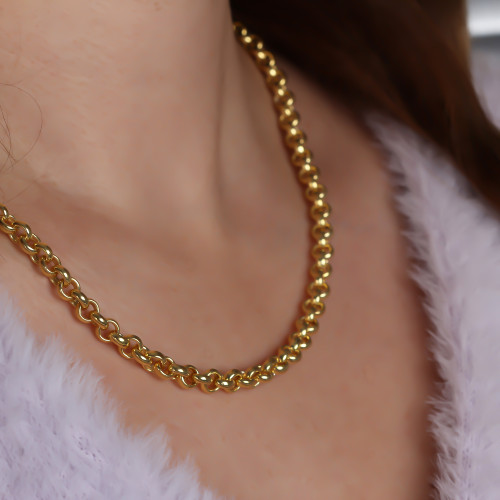 Glorria 925k Sterling Silver Doc Chain Necklace Glorria 925k Sterling Silver Doc Chain Necklace