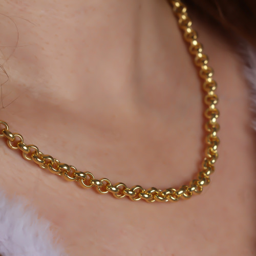 Glorria 925k Sterling Silver Doc Chain Necklace