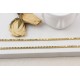 Glorria 925k Sterling Silver Barley Scale Chain Necklace