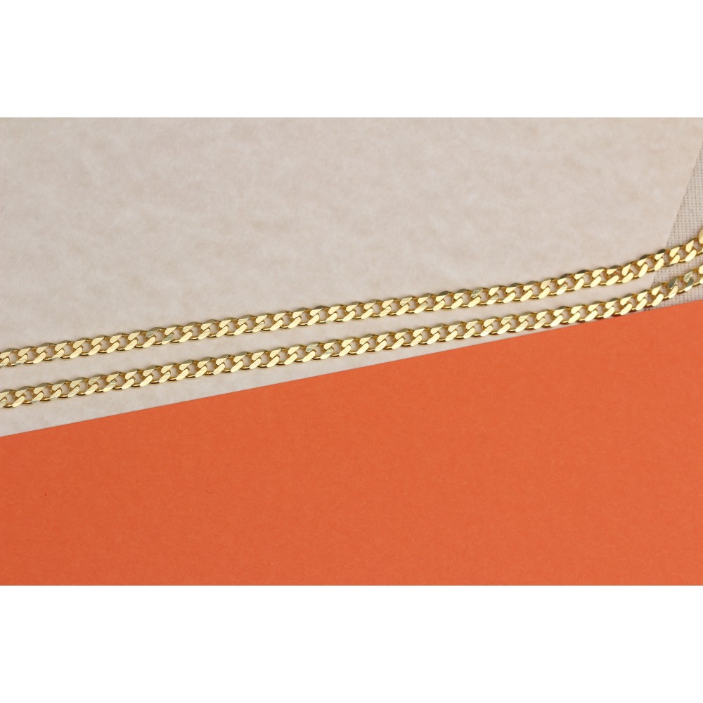 Glorria 925k Sterling Silver Curb Chain Necklace