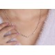 Glorria 925k Sterling Silver Link Chain Necklace Glorria 925k Sterling Silver Link Chain Necklace