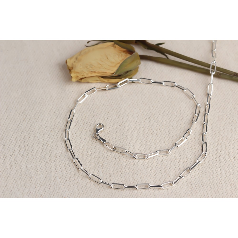 Glorria 925k Sterling Silver Link Chain Necklace Glorria 925k Sterling Silver Link Chain Necklace