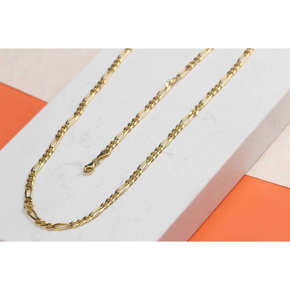 Glorria 925k Sterling Silver Figaro Chain Necklace Glorria 925k Sterling Silver Figaro Chain Necklace
