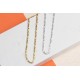 Glorria 925k Sterling Silver Figaro Chain Necklace