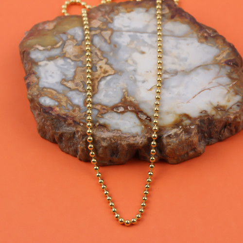 Glorria 925k Sterling Silver Ball Chain Necklace Glorria 925k Sterling Silver Ball Chain Necklace