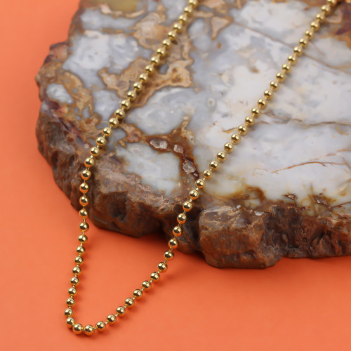 Glorria 925k Sterling Silver Ball Chain Necklace