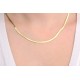 Glorria 925k Sterling Silver Italian Flat Chain Necklace Glorria 925k Sterling Silver Italian Flat Chain Necklace