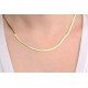 Glorria 925k Sterling Silver Italian Flat Chain Necklace Glorria 925k Sterling Silver Italian Flat Chain Necklace