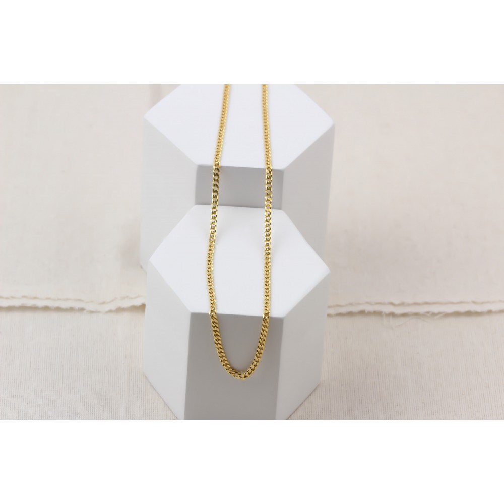 Glorria 925k Sterling Silver Curb Chain Necklace Glorria 925k Sterling Silver Curb Chain Necklace
