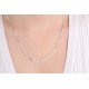 Glorria 925k Sterling Silver Cube Chain Necklace Glorria 925k Sterling Silver Cube Chain Necklace