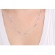 Glorria 925k Sterling Silver Cube Chain Necklace Glorria 925k Sterling Silver Cube Chain Necklace