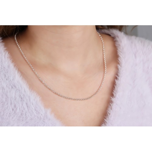 Glorria 925k Sterling Silver Doc Chain Necklace Glorria 925k Sterling Silver Doc Chain Necklace