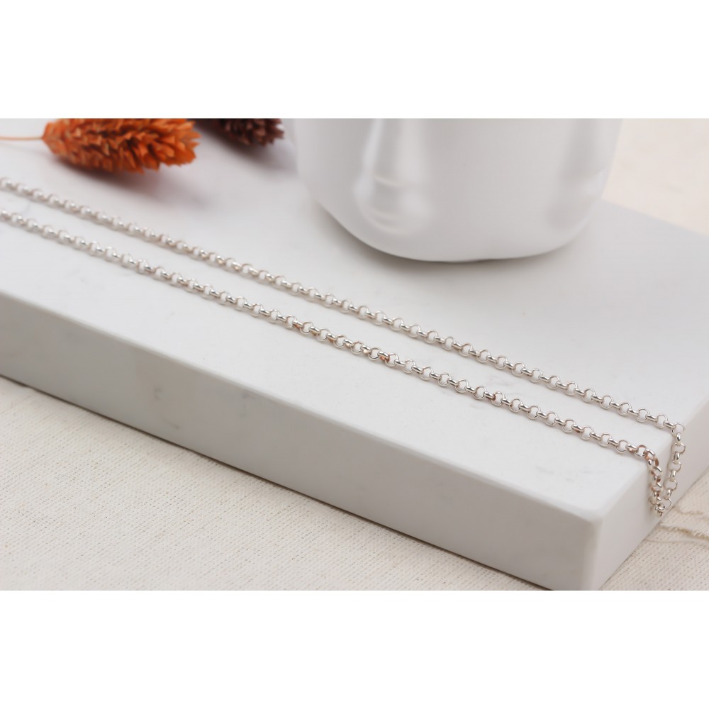 Glorria 925k Sterling Silver Doc Chain Necklace