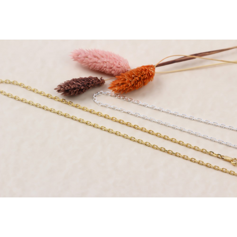 Glorria 925k Sterling Silver Chain Necklace Glorria 925k Sterling Silver Chain Necklace