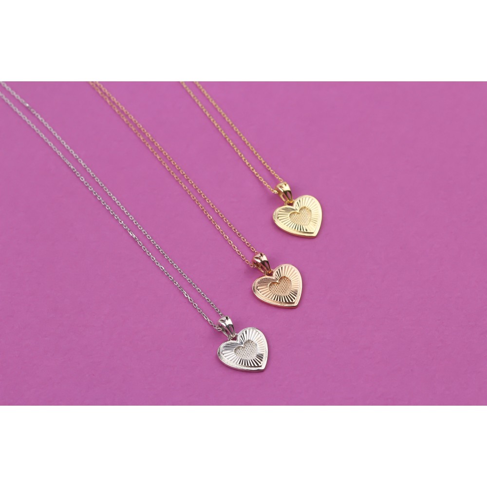 Glorria 925k Sterling Silver Heart Necklace Glorria 925k Sterling Silver Heart Necklace