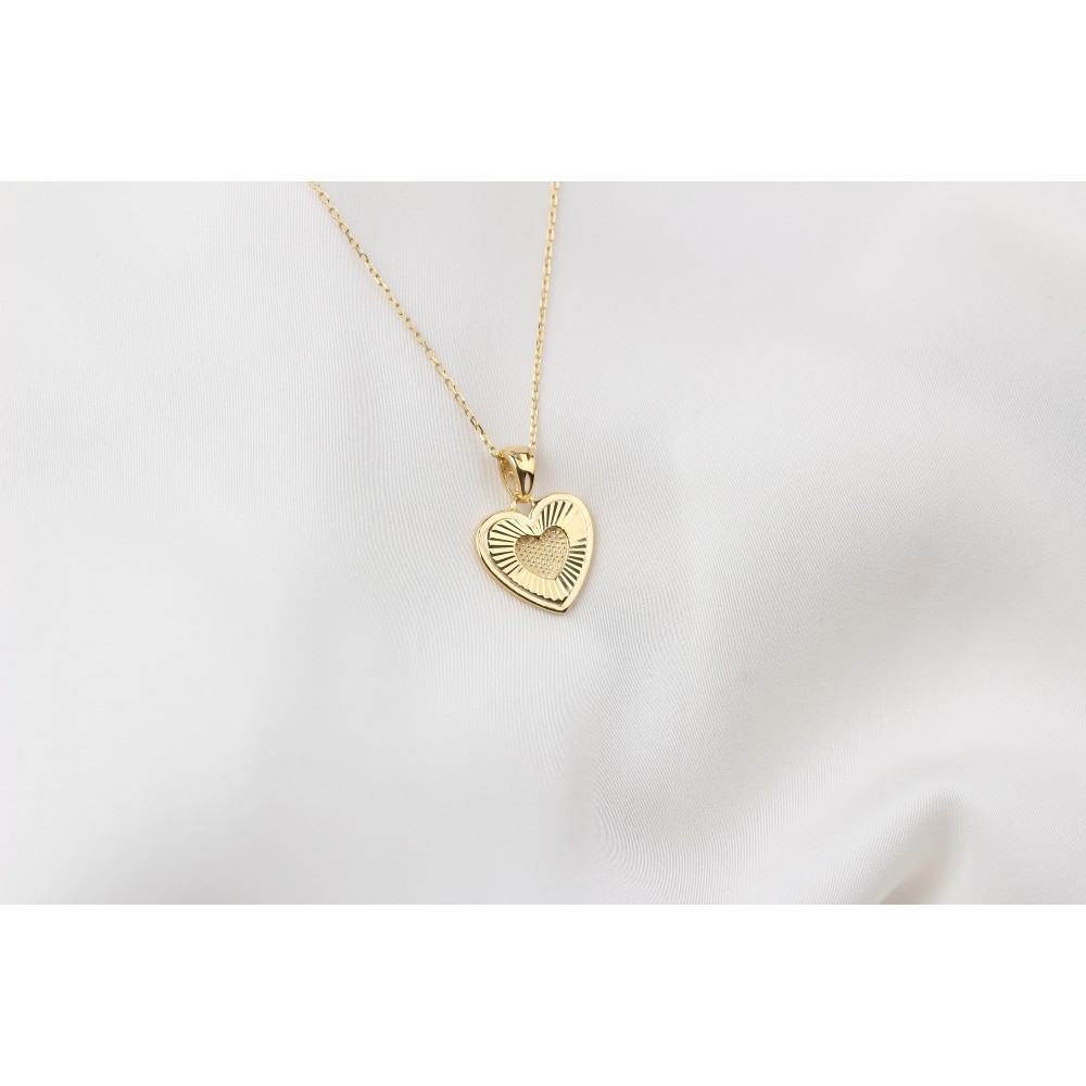 Glorria 925k Sterling Silver Heart Necklace Glorria 925k Sterling Silver Heart Necklace