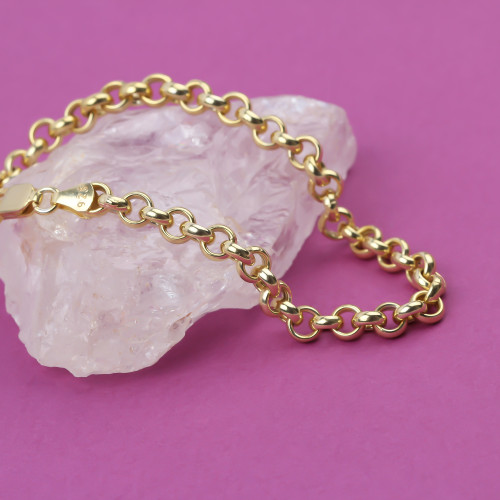 Glorria 925k Sterling Silver Doc Chain Bracelet