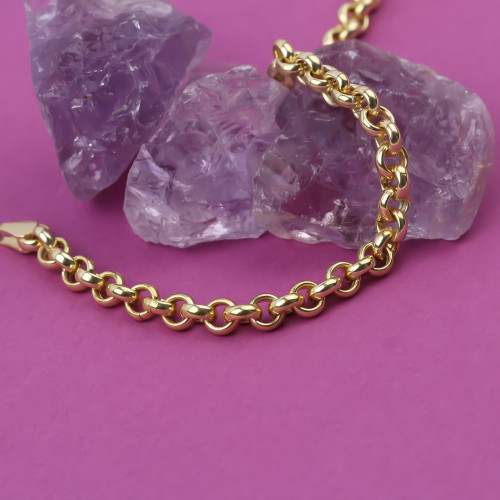 Glorria 925k Sterling Silver Doc Chain Bracelet