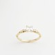 Glorria 14k Solid Gold Baguette Solitaire Ring
