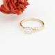 Glorria 14k Solid Gold Baguette Solitaire Ring