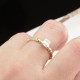 Glorria 14k Solid Gold Baguette Solitaire Ring