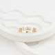 Glorria 14k Solid Gold Stone-Set Asymmetrical Ring