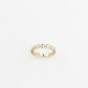 Glorria 14k Solid Gold Stone-Set Dome Ring