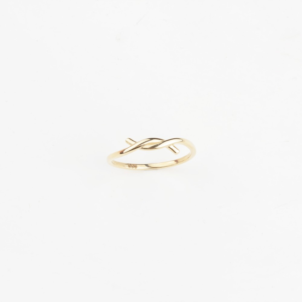 Glorria 14k Solid Gold Knot Ring