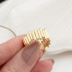 Glorria 14k Solid Gold Asymmetrical Ring