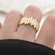 Glorria 14k Solid Gold Asymmetrical Ring