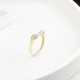 Glorria 14k Solid Gold Stone-Set Ring
