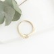 Glorria 14k Solid Gold Stone-Set Ring