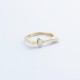 Glorria 14k Solid Gold White Opal Stone Ring