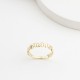Glorria 14k Solid Gold Asymmetrical Ring