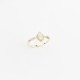 Glorria 14k Solid Gold Stone-Set Retro Ring
