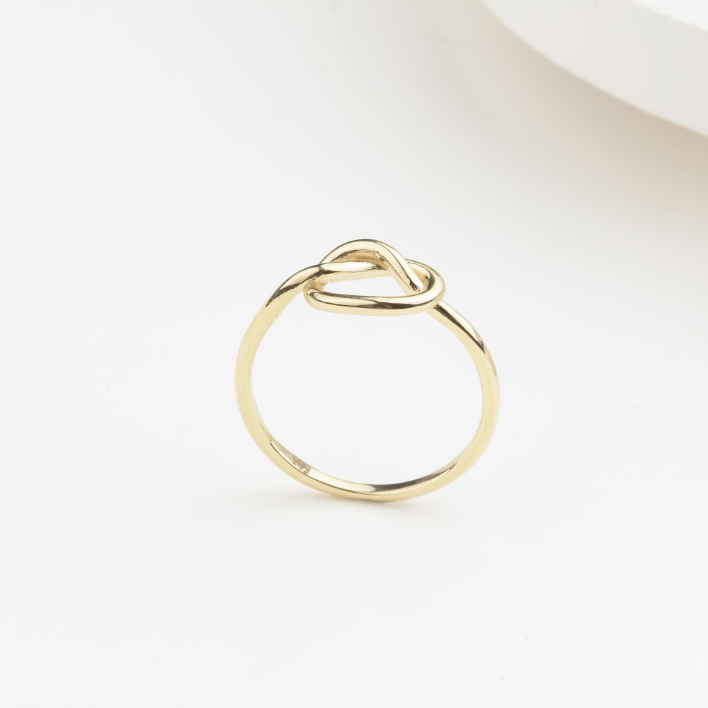 Glorria 14k Solid Gold Knot Ring