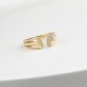 Glorria 14k Solid Gold Butterfly Ring