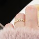Glorria 14k Solid Gold Leaf Ring