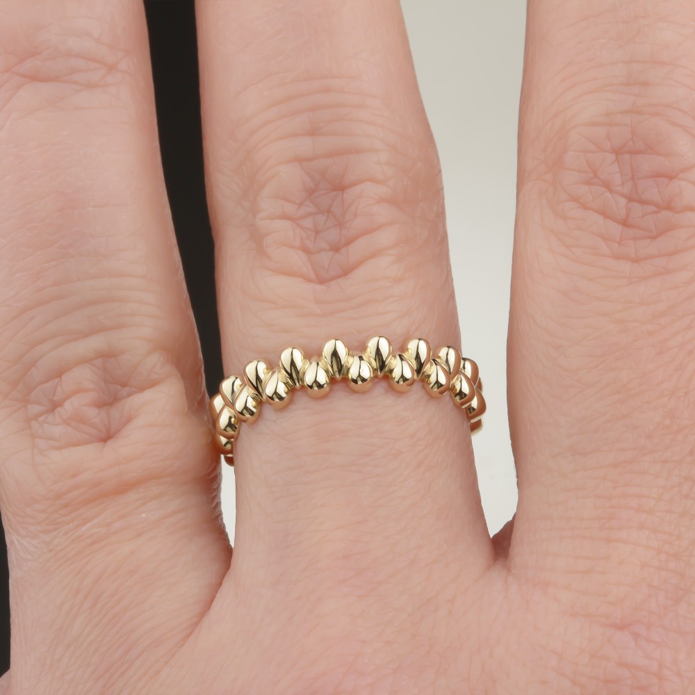 Glorria 14k Solid Gold Asymmetrical Ring