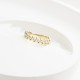 Glorria 14k Solid Gold Asymmetrical Ring