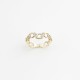 Glorria 14k Solid Gold Stone-Set Asymmetrical Ring