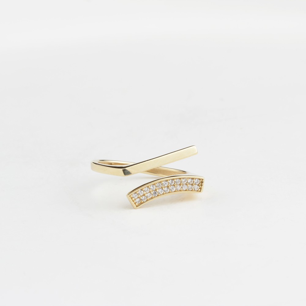 Glorria 14k Solid Gold Stone-Set Ring