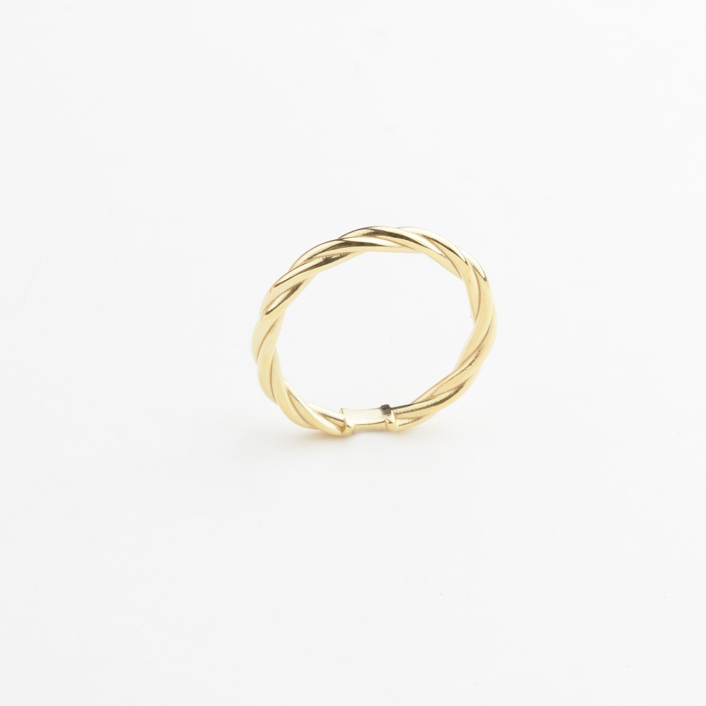 Glorria 14k Solid Gold Modern Twist Ring Glorria 14k Solid Gold Modern Twist Ring