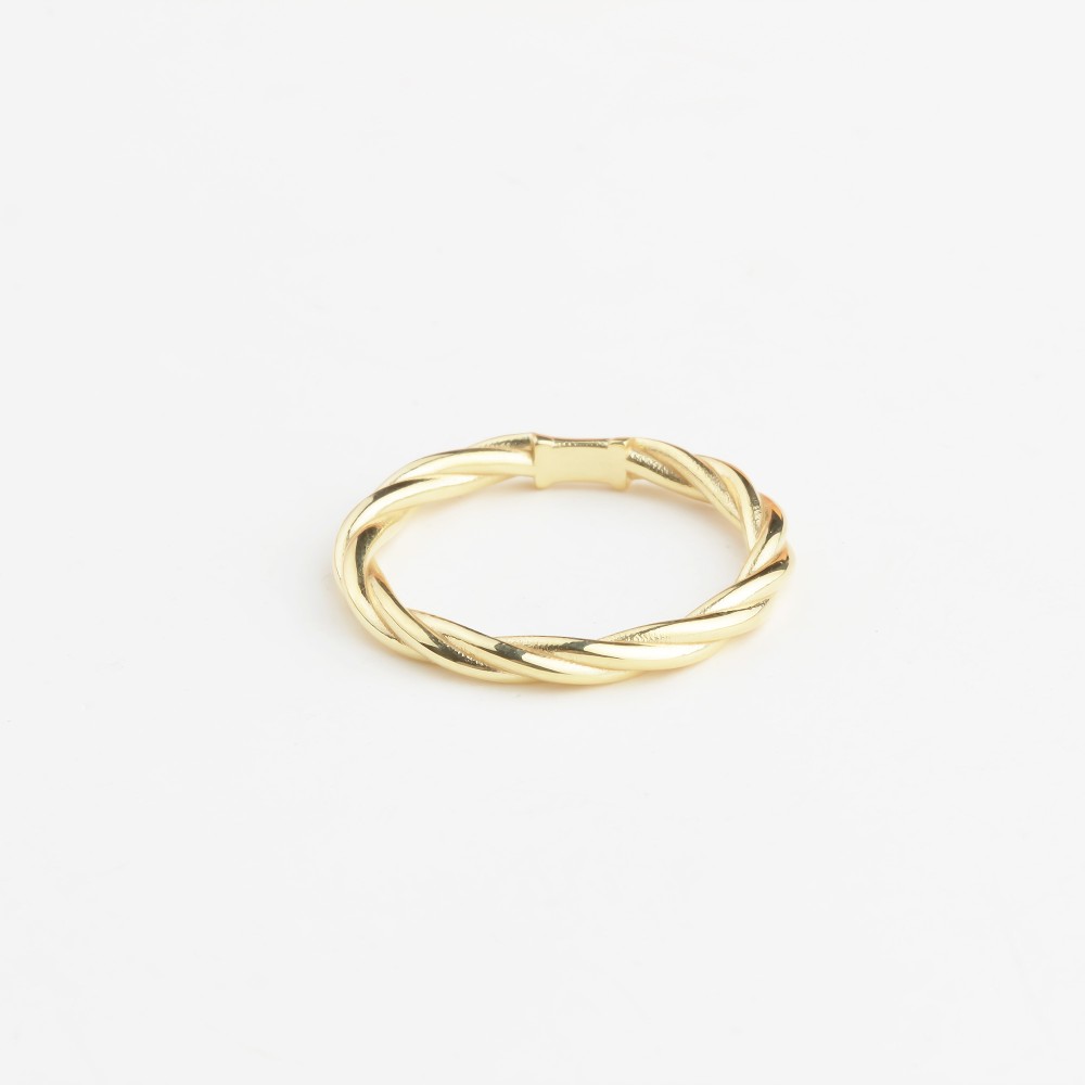 Glorria 14k Solid Gold Modern Twist Ring Glorria 14k Solid Gold Modern Twist Ring