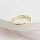 Glorria 14k Solid Gold Modern Twist Ring Glorria 14k Solid Gold Modern Twist Ring