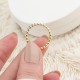 Glorria 14k Solid Gold Beaded Chain Ring Glorria 14k Solid Gold Beaded Chain Ring
