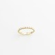 Glorria 14k Solid Gold Beaded Chain Ring Glorria 14k Solid Gold Beaded Chain Ring