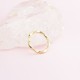 Glorria 14k Solid Gold Minimalist Wave Ring Glorria 14k Solid Gold Minimalist Wave Ring