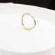 Glorria 14k Solid Gold Minimalist Wave Ring Glorria 14k Solid Gold Minimalist Wave Ring
